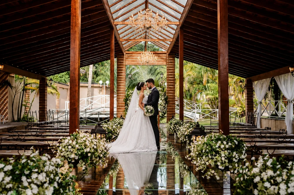 Casamento ao ar livre no campo